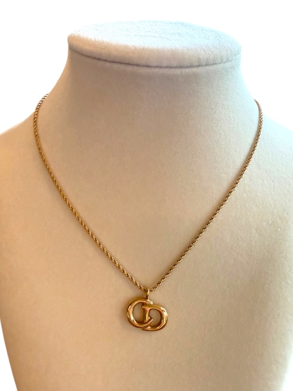 Christian Dior CD Pendant Necklace